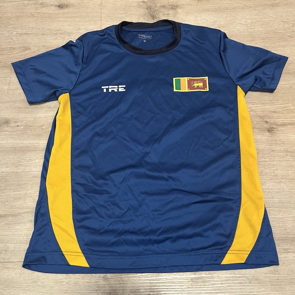 Sri Lanka Team Jersey Cricket Shirt Mens Sz M‎ Blue Short Sleeve